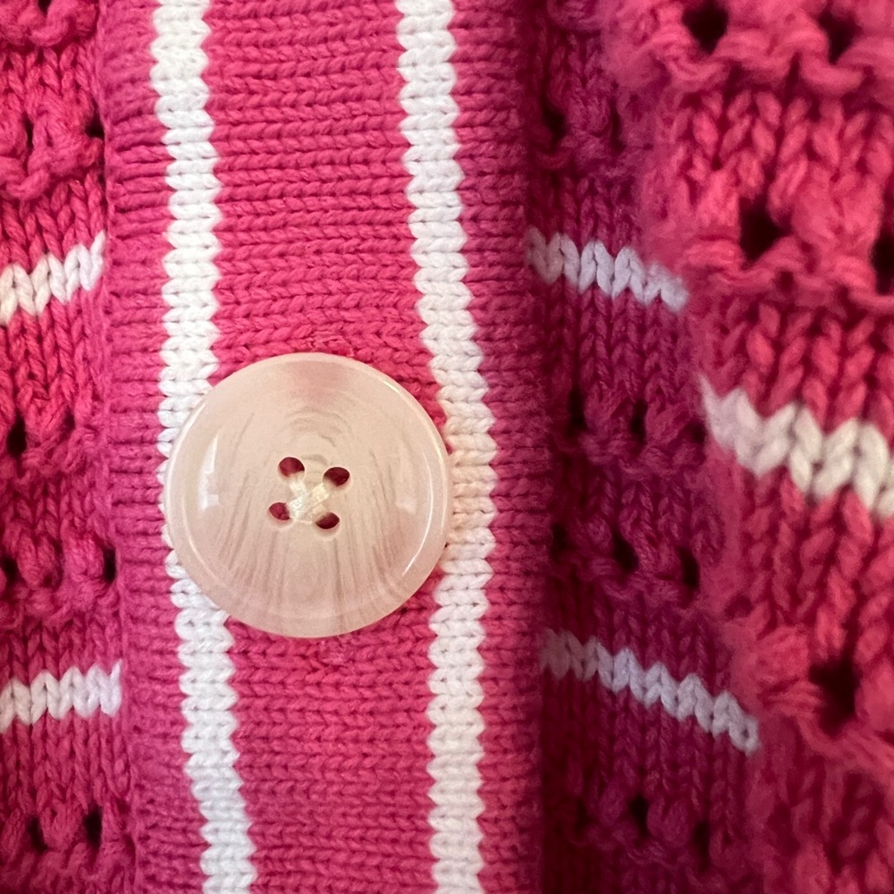 Varley Pink Striped Women's Cardigan - Picture 4 of 6